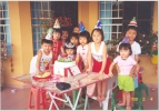 happy kids birthday party group large