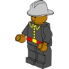 block figure fireman
