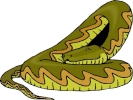 snake green cartoon coiled 800x600