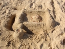 beaches sand castle on beach pa160049