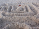 beaches sand castle on beach pa160059