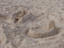 beaches sand castle on beach pa170081