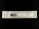 drugs hypnodermic needle in case closeup