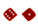 gambling dice red large