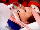 medical woman in intensive care