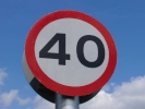 misc forty mph sign