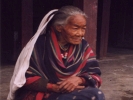 people nepal old woman closeup
