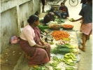 people nepal street market woman