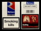 smoking royals 20 pack front and back