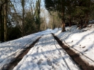 snow and ice snow path into distance p1030165 b