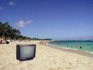 therapy beach sand blue sky tv on beach