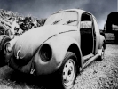 trauma abandoned car vw beetle monoc