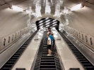 underground underground tube station escalator people going up p5220005
